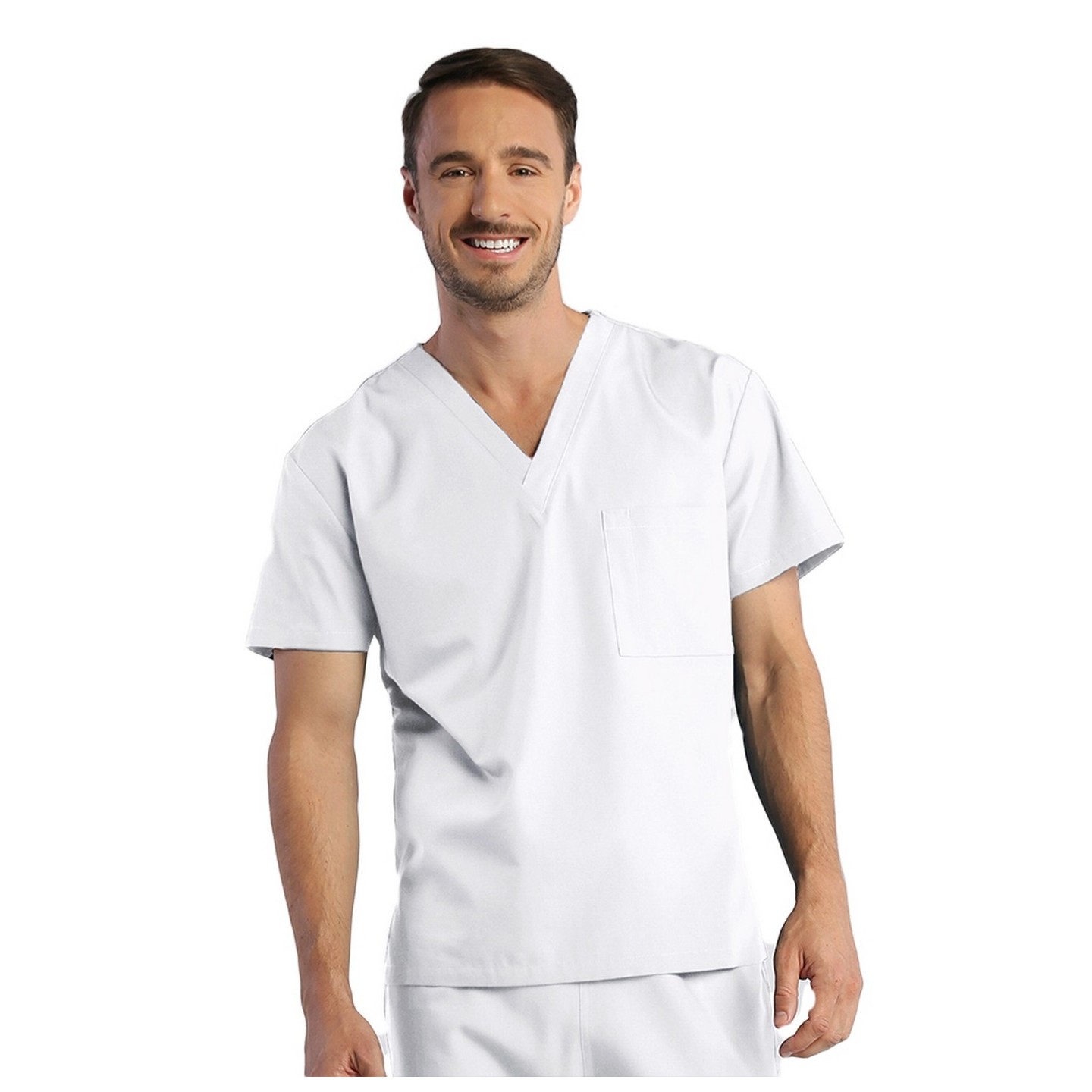 1706 RED PANDA Top unisexe col V (Homme)