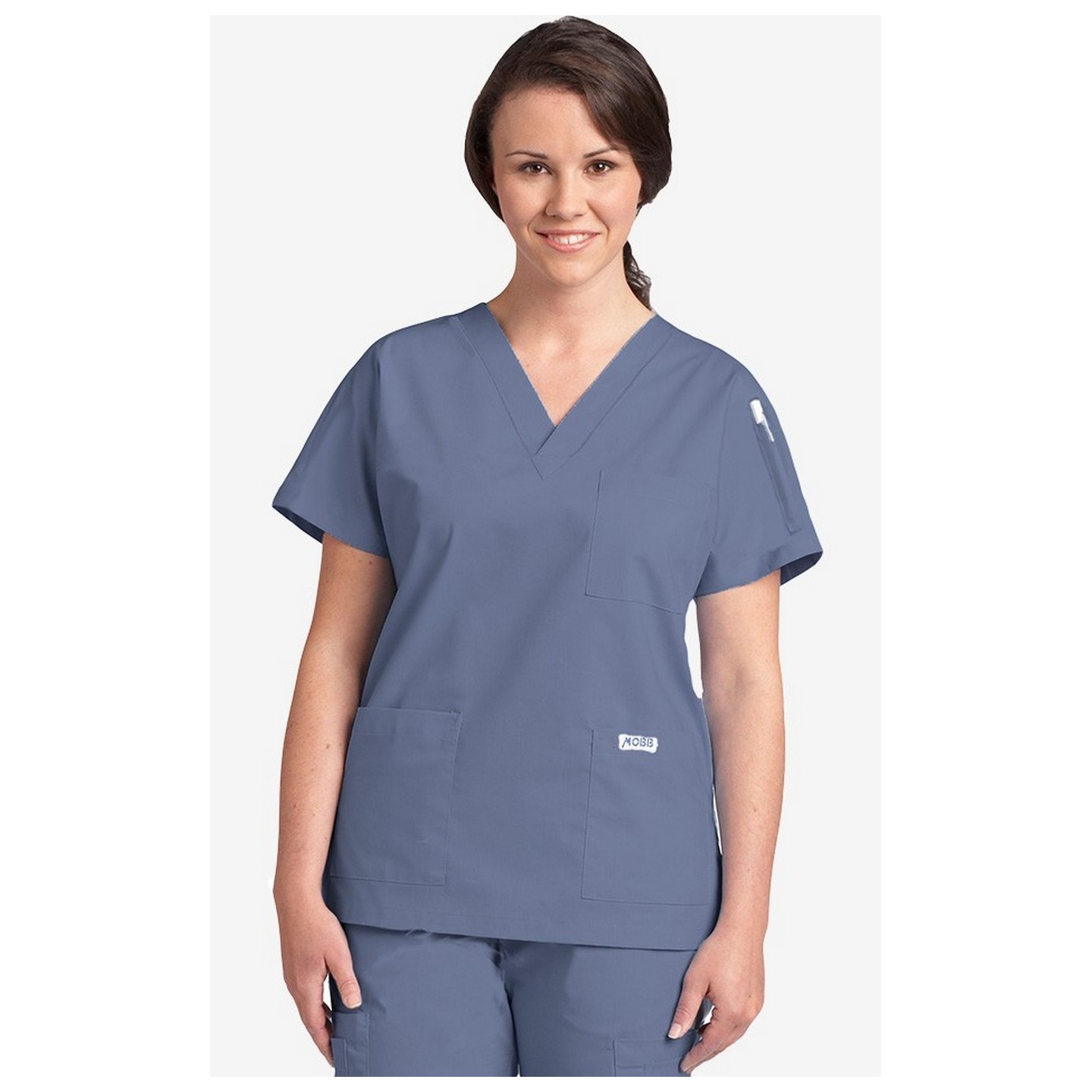 310T MOBB Classic Unisex 3 Pocket Scrub Top (Men's View)