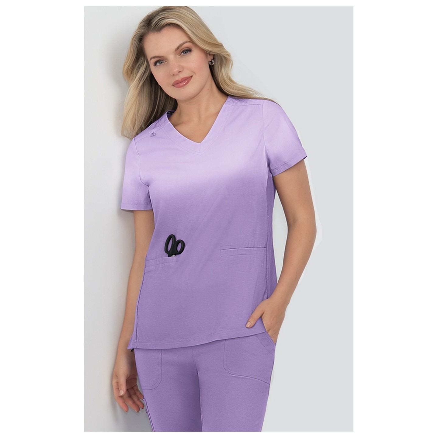 1088PLM koi Lite Reclaim Placement Haut Ombre avec Panneaux en Tricot - Heather Lavender Ombre