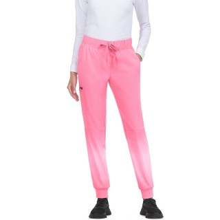 758 koi Lite Pantalon Jogger Imprimé en Dégradé de 5 Poches - Peony Pink Ombre