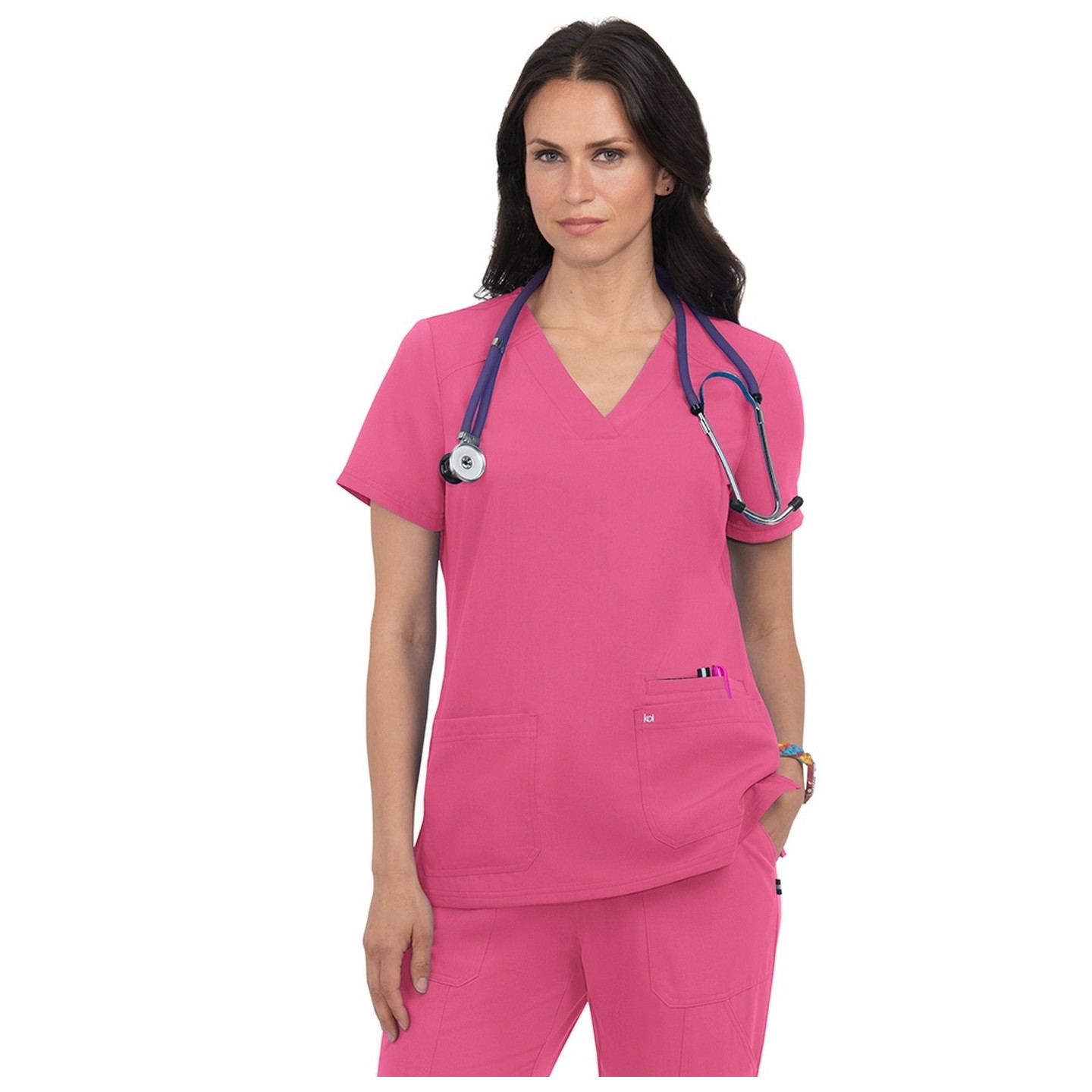 1019 koi Next Gen Hustle and Heart 3 Pocket Scrub Top