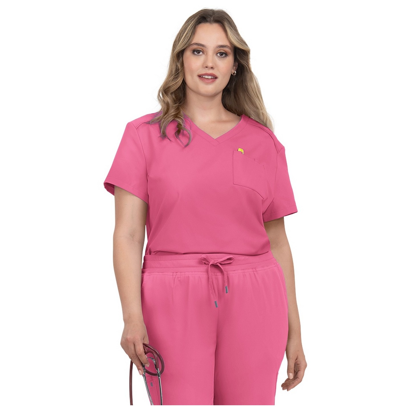 C100 Cureology Aura Modern V-Neck Top by koi