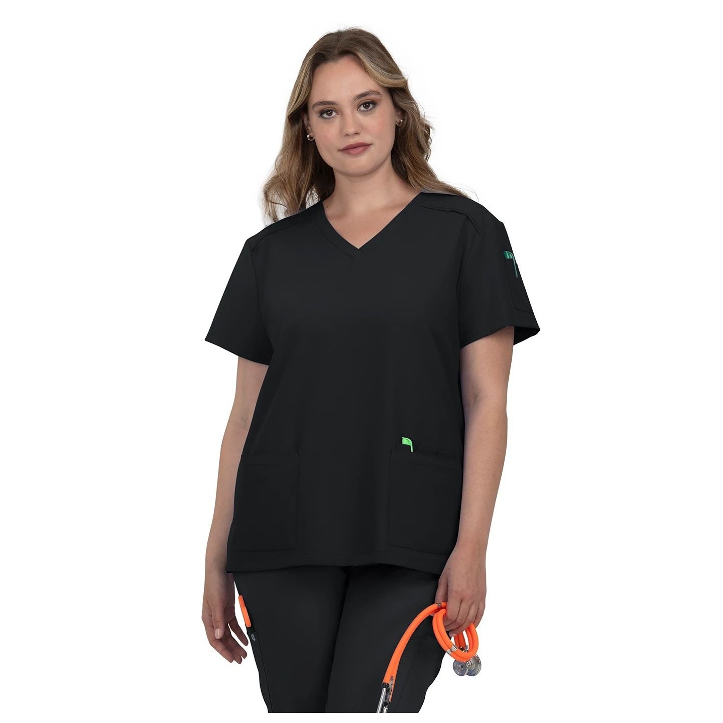 C100 Cureology Aura Modern V-Neck Top by koi