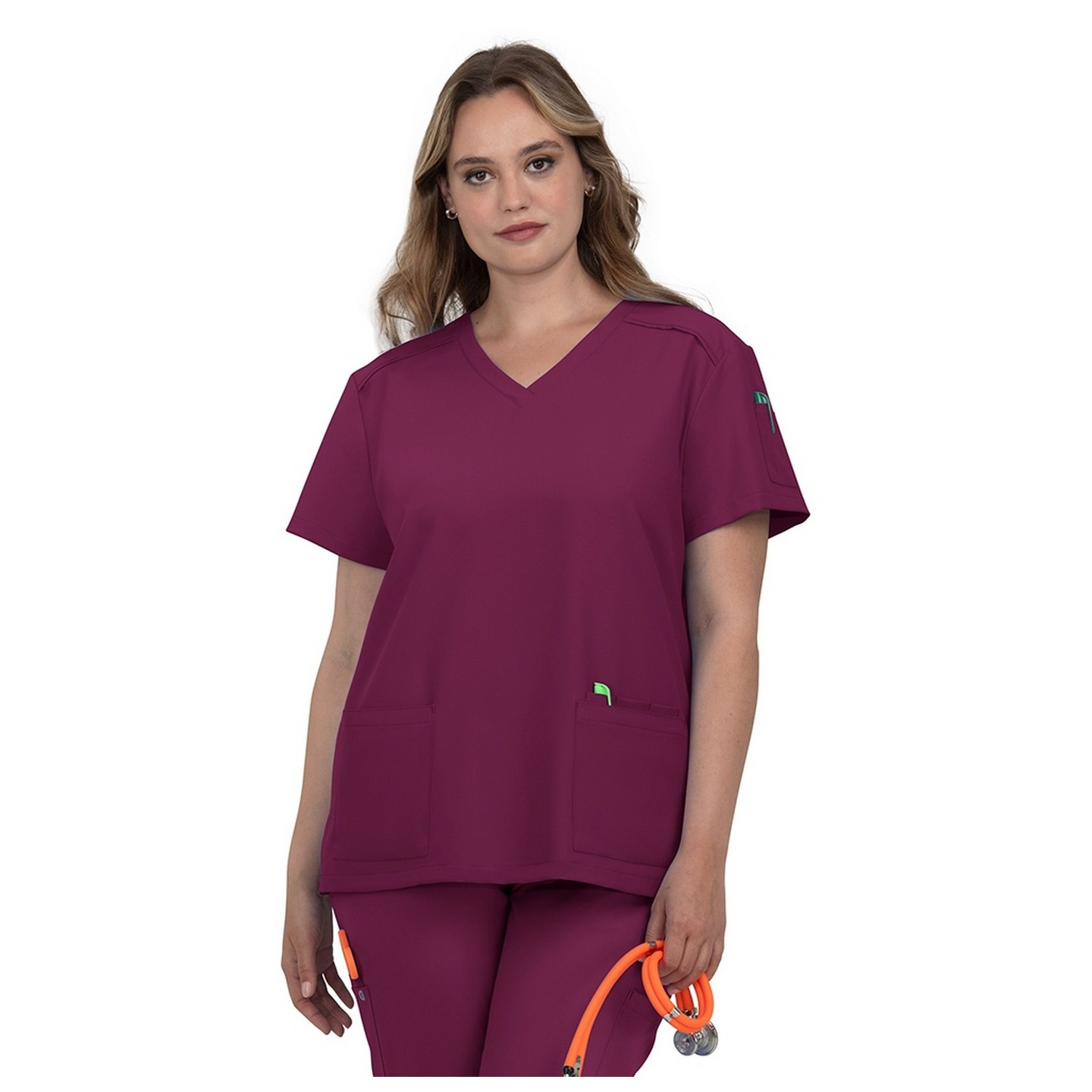 C100 Cureology Aura Modern V-Neck Top by koi