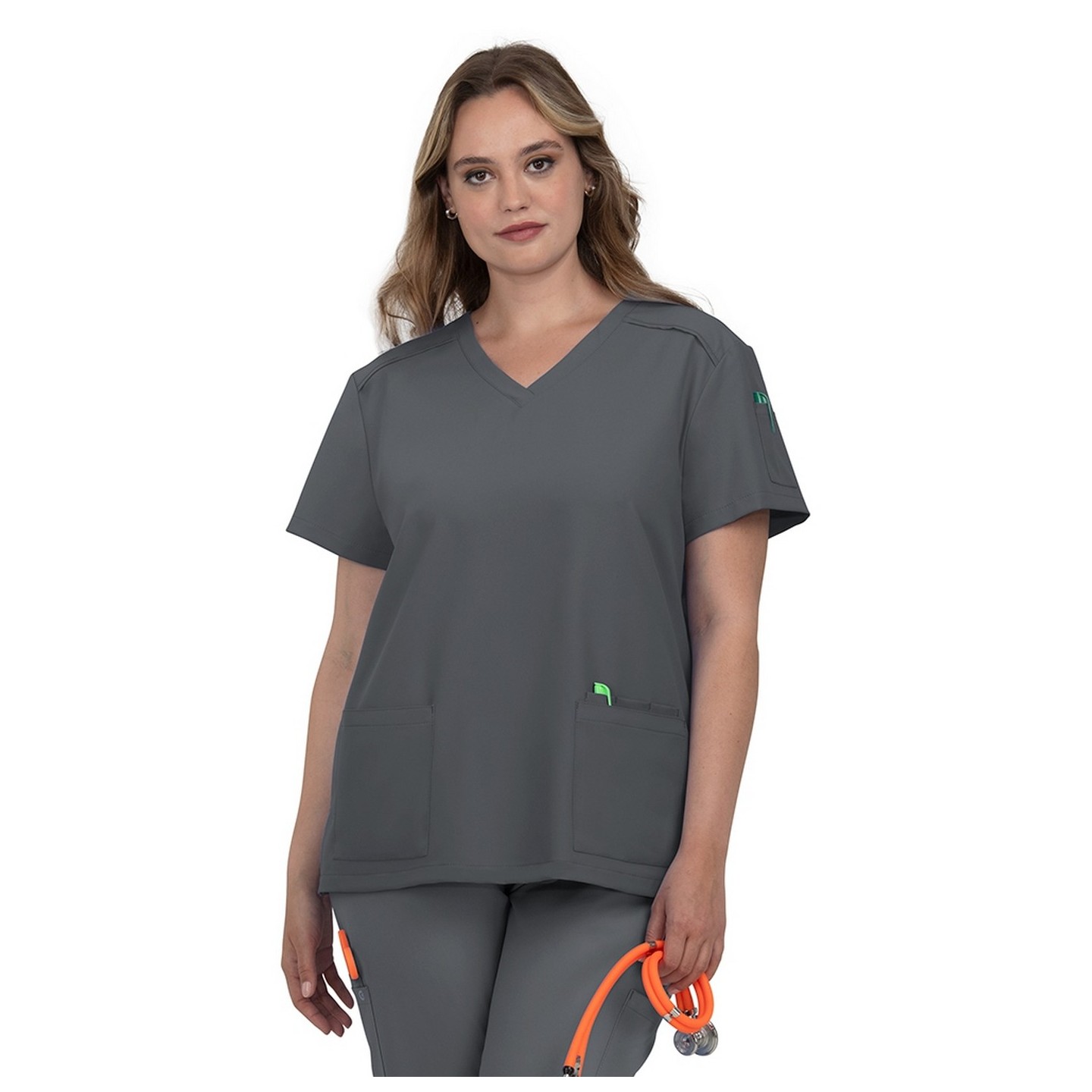 C101 Cureology Haut Cardi avec 2 Poches à Col en V par koi