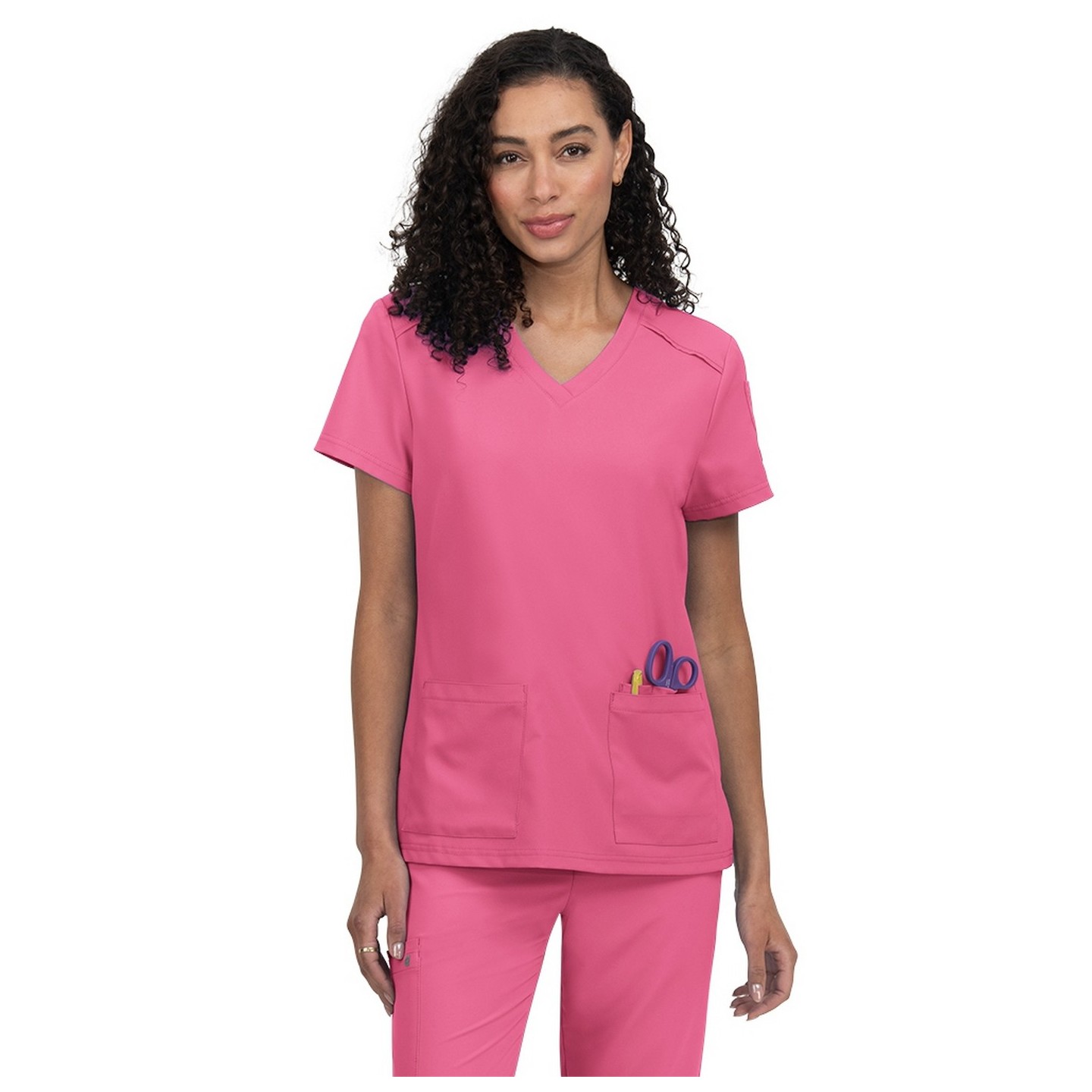 C101 Cureology Haut Cardi avec 2 Poches à Col en V par koi