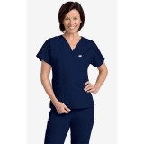 606T MOBB Unisex V-Neck Chest Pocket Scrub Top