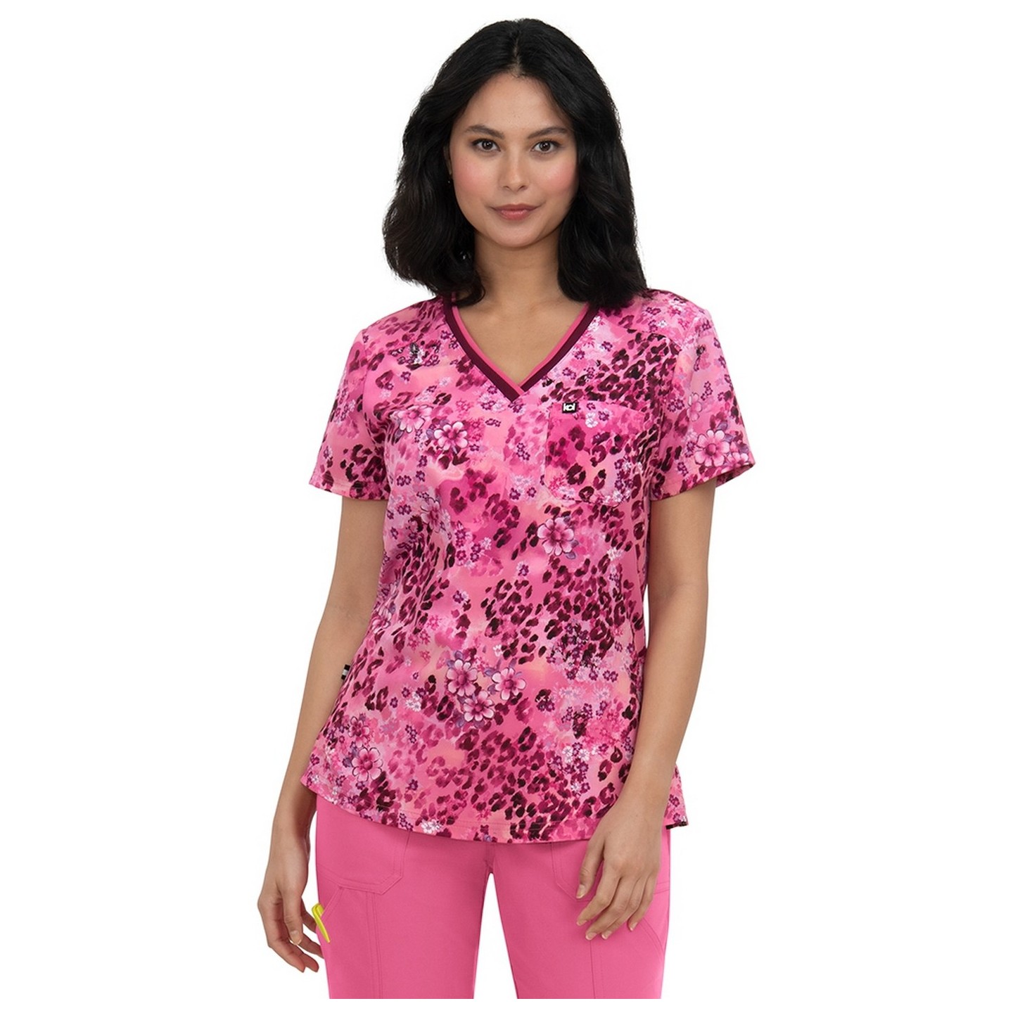 1108PR koi Next Gen Coming on Strong V-Neck Top - Wild Petals