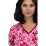 1108PR koi Next Gen Coming on Strong V-Neck Top - Wild Petals