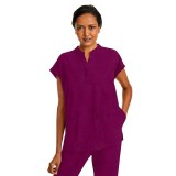 2152 Healing Hands Purple Label Journey Mandarin Collar Top