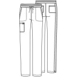 WW105 Workwear Revolution Tapered Leg 5 Pocket Scrub Pant by Cherokee
