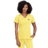 F102 French Bull by koi Coco Modern V-Neck Top 