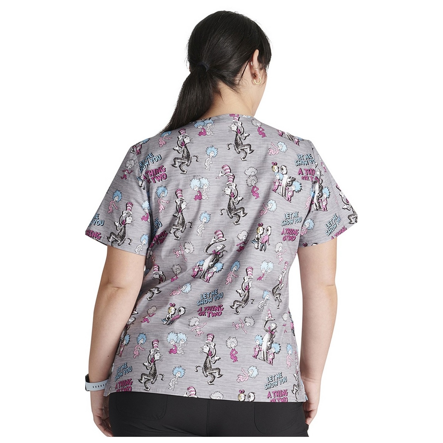 TF738 Tooniforms Haut à Col en V Imprimer avec 2 Poches par Cherokee Uniforms - A Thing or Two