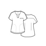 4540 Matrix Impulse Notch Neck Dolman Top by Maevn