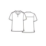 5503 Matrix Haut Polo pour Hommes par Maevn