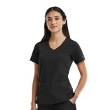 3903 Matrix Pro Tailored Top with Curved V-Neck by Maevn