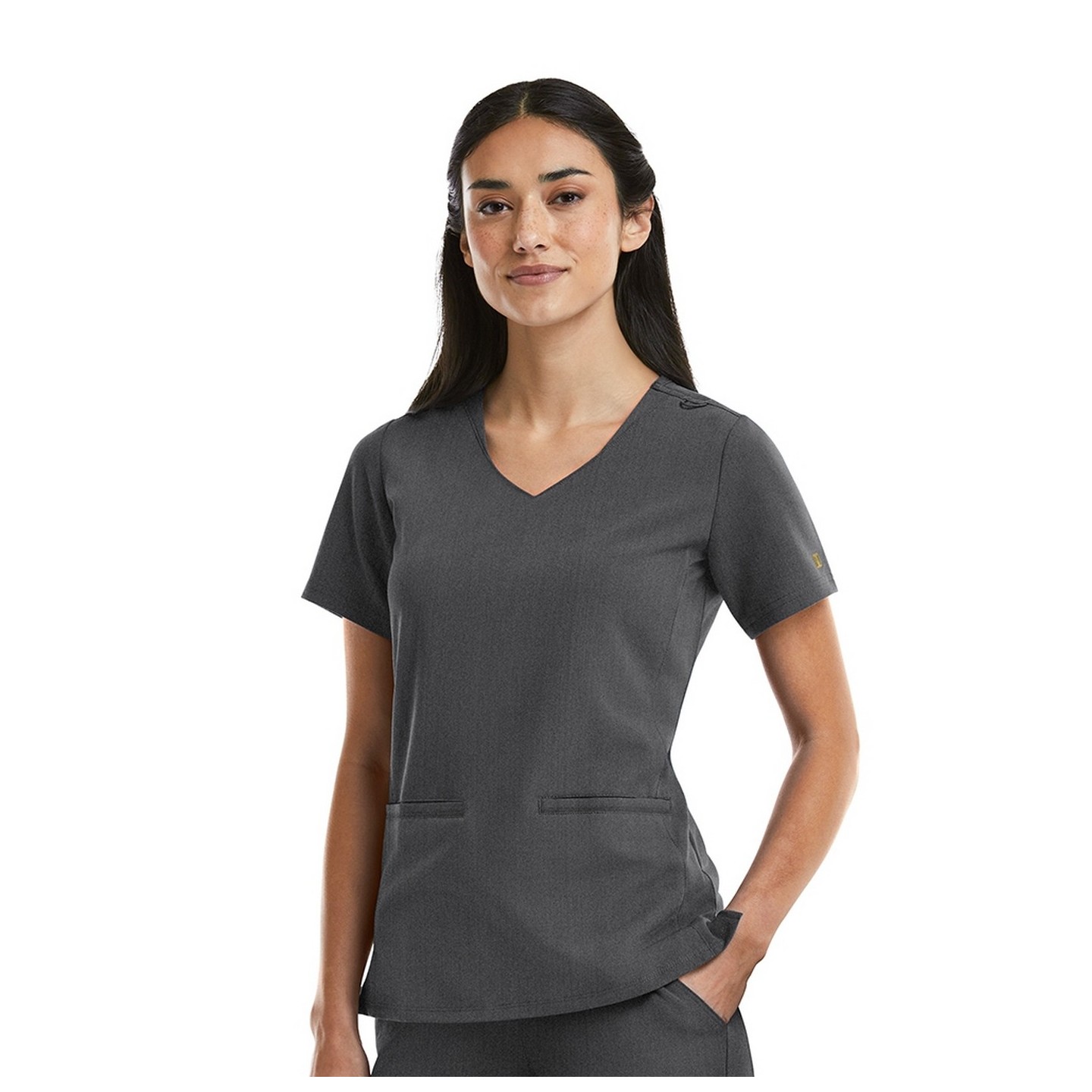 3903 Matrix Pro Tailored Top with Curved V-Neck by Maevn