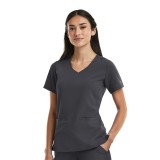 3903 Matrix Pro Tailored Top with Curved V-Neck by Maevn