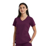 3903 Matrix Pro Tailored Top with Curved V-Neck by Maevn