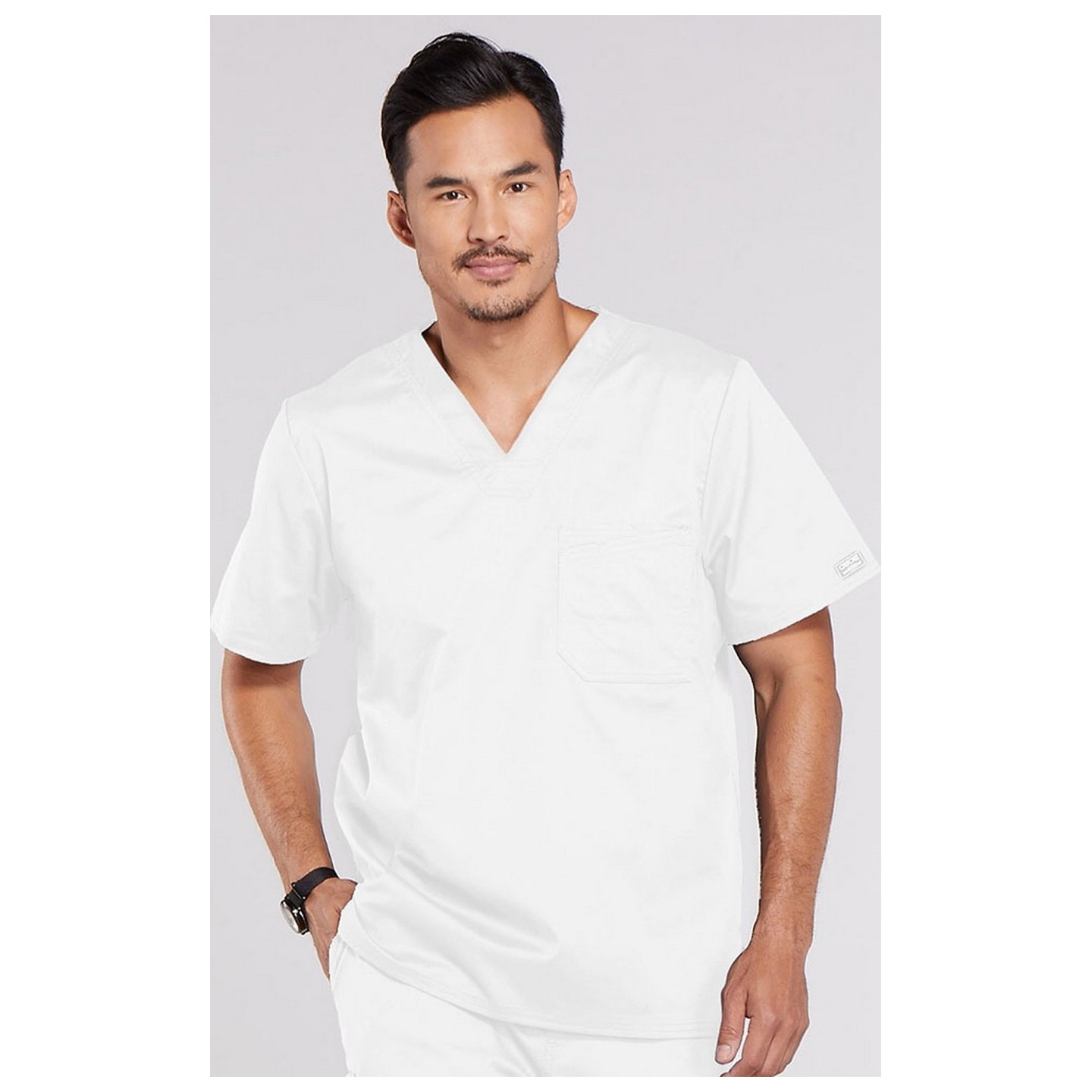 4743 Workwear Core Stretch Haut à Col en V pour Hommes par Cherokee