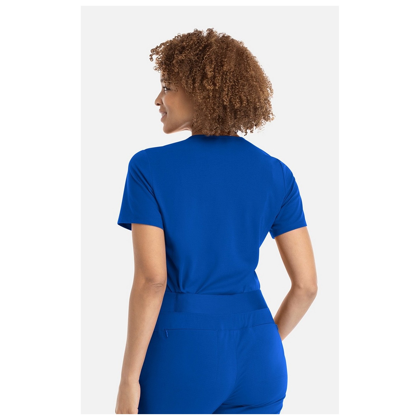 20301 Focus Banded V-Neck Knit Top by Maevn