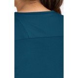 20302 Focus V-Neck Petal Back Hemline Top by Maevn 