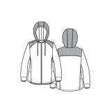 90301 Focus Veste d'Échauffement Zippé à Capuche par Maevn