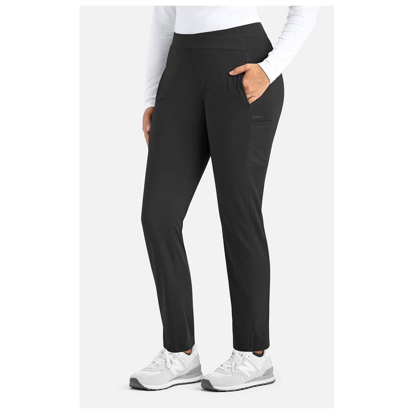 60301 Focus Pantalon Tricoté à Jambe Effilée par Maevn