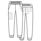 60302 Focus Pantalon Jogger à Jambe Mince et Taille Élastique par Maevn