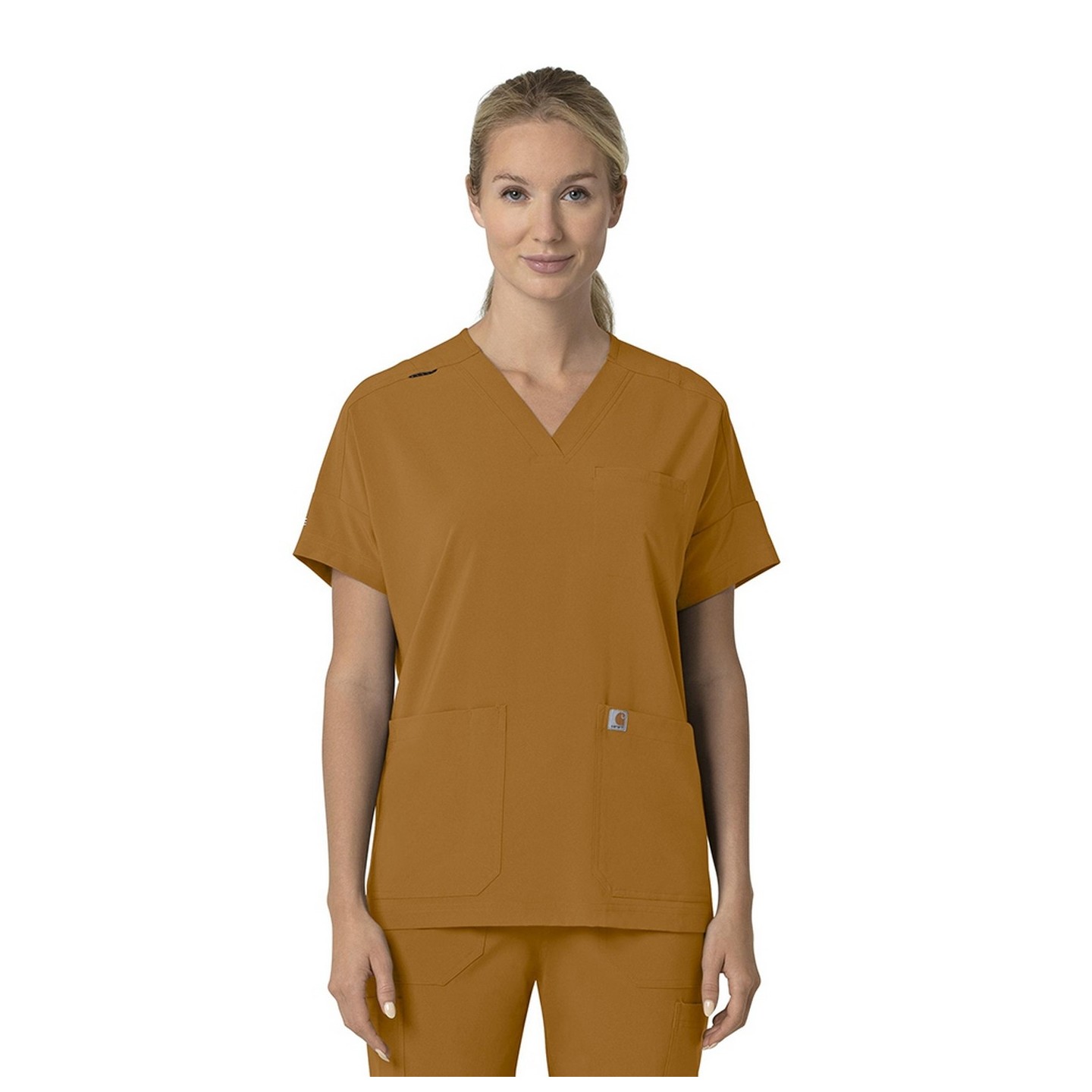 C13110 Carhartt Force Cross-Flex Haut à Coupe Carrée Moderne pour Femmes