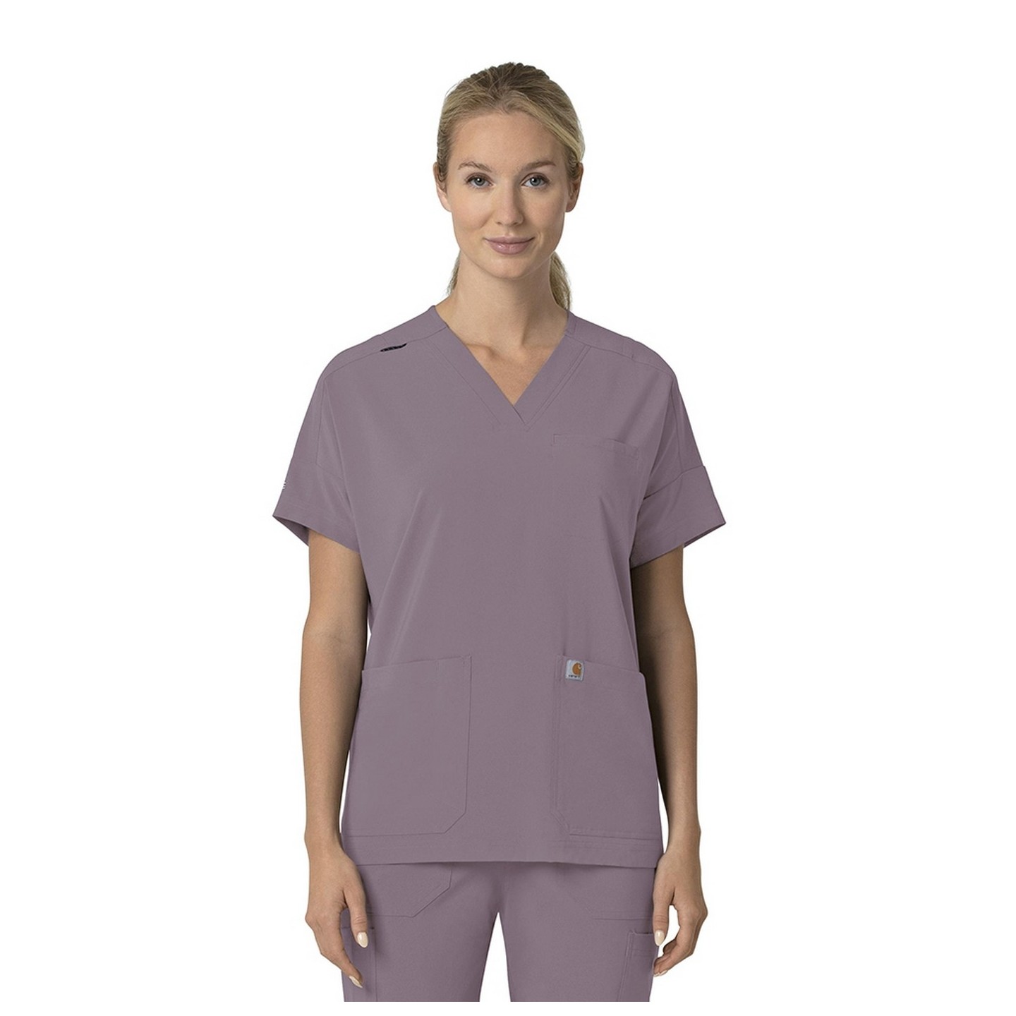 C13110 Carhartt Force Cross-Flex Haut à Coupe Carrée Moderne pour Femmes