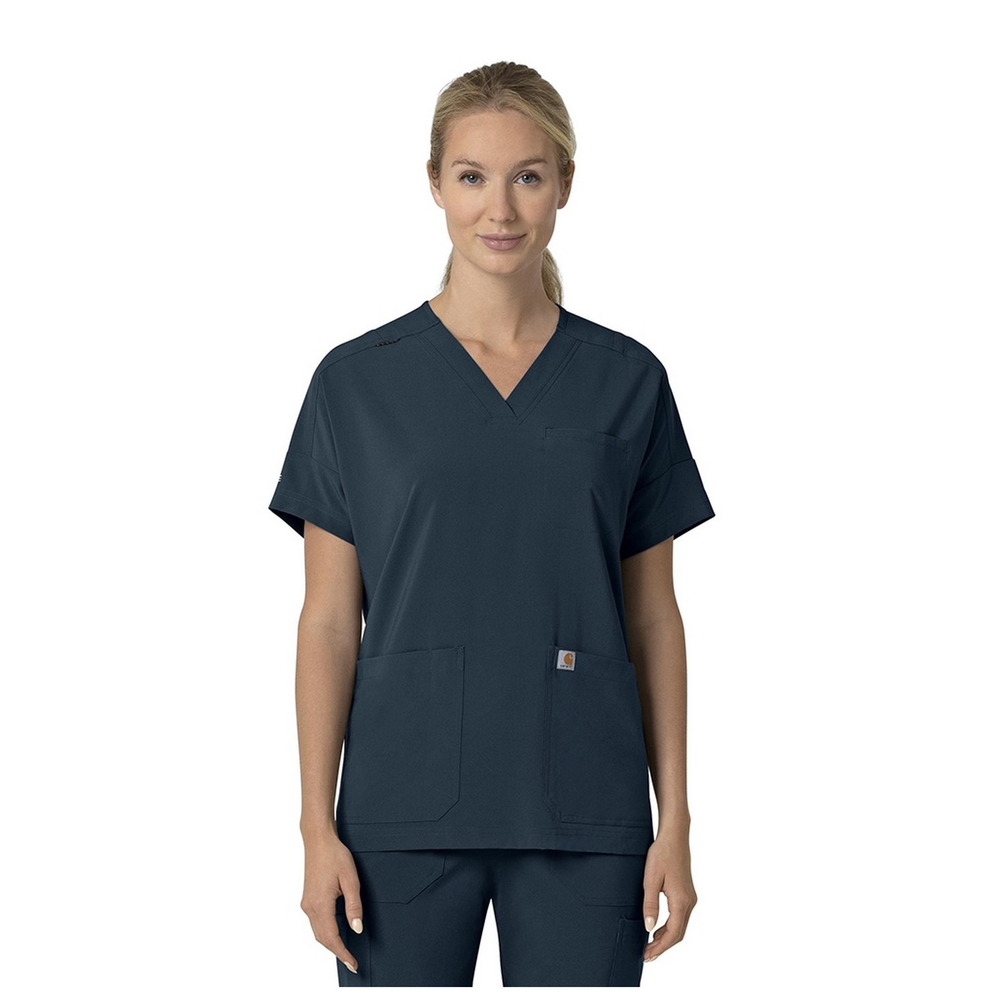 C13110 Carhartt Force Cross-Flex Women's Modern Oversized V-Neck Top