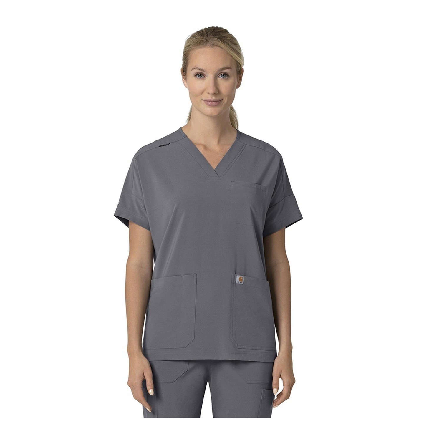 C13110 Carhartt Force Cross-Flex Haut à Coupe Carrée Moderne pour Femmes