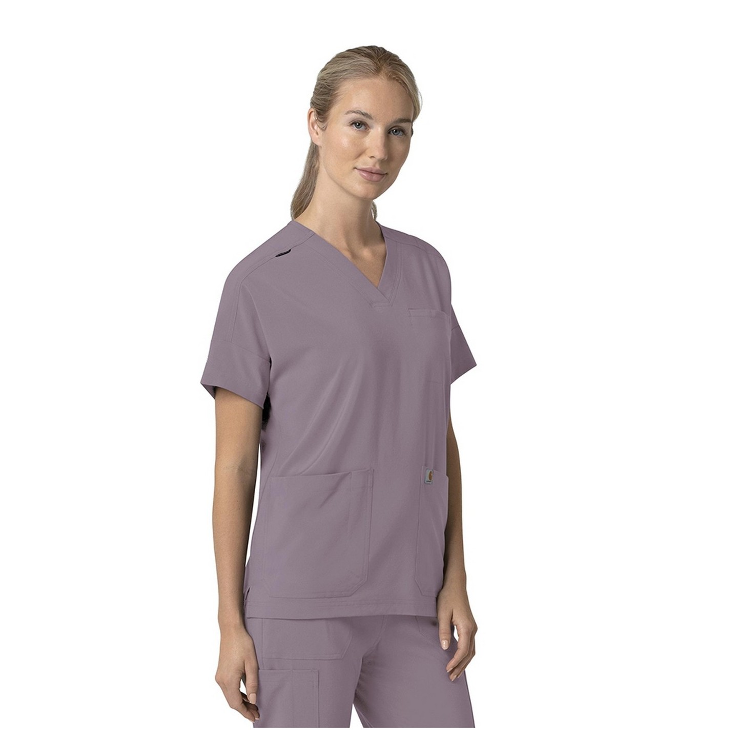 C13110 Carhartt Force Cross-Flex Haut à Coupe Carrée Moderne pour Femmes