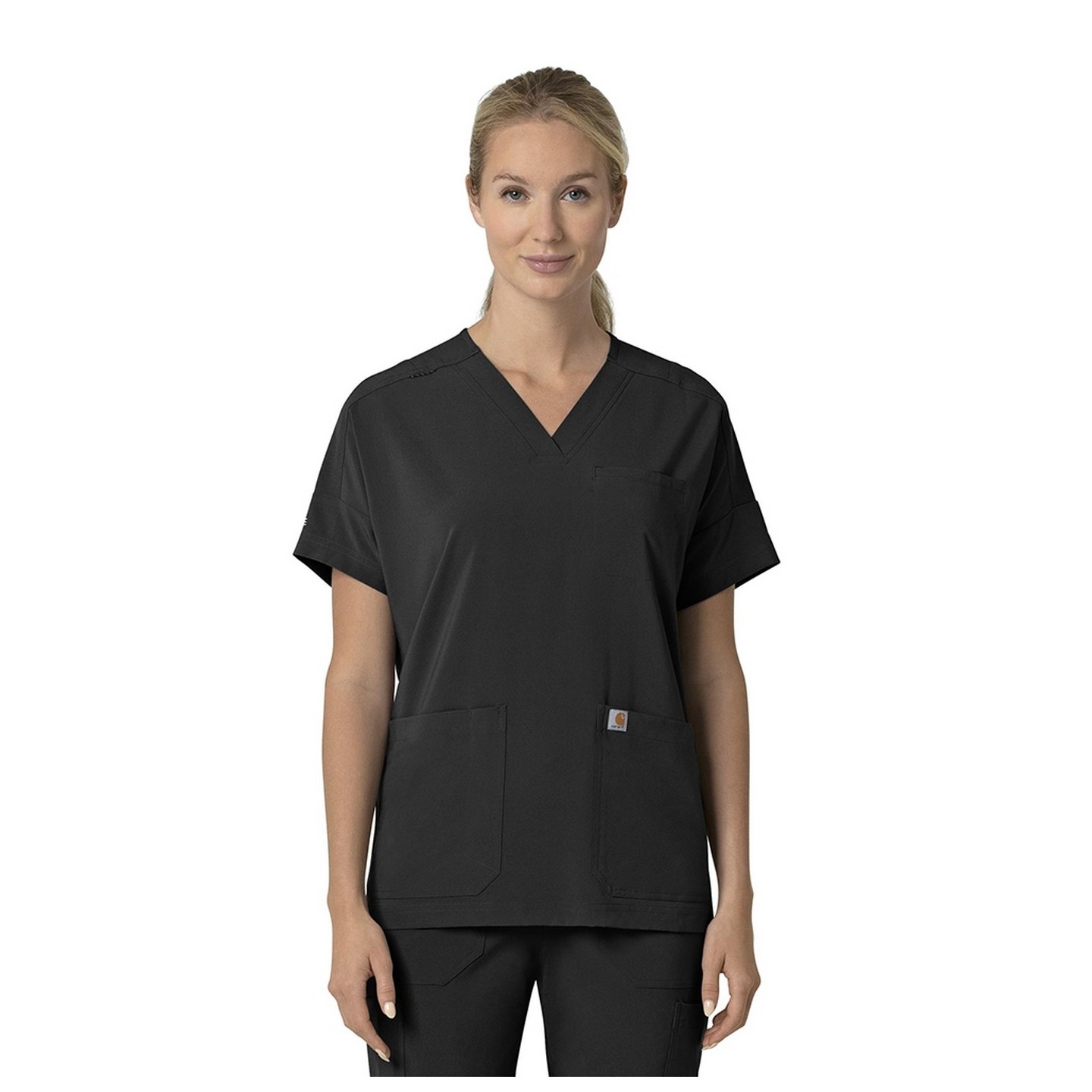 C13110 Carhartt Force Cross-Flex Women's Modern Oversized V-Neck Top