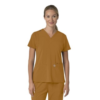 C13210 Carhartt Force Cross-Flex Haut avec Panneaux Extensibles pour Femmes