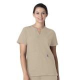 C12213 Carhartt Force Modern Fit Women's Notch Neck Tunic Scrub Top