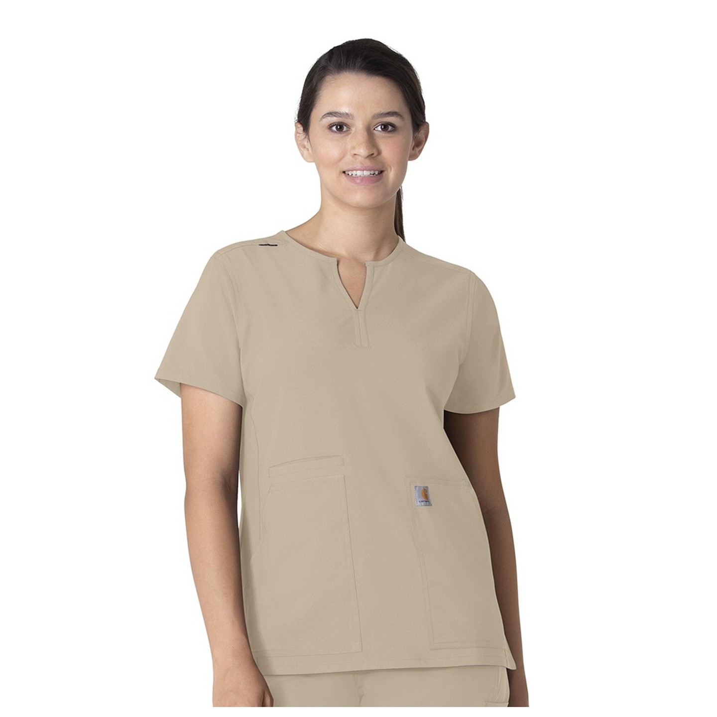 C12213 Carhartt Force Modern Fit Women's Notch Neck Tunic Scrub Top