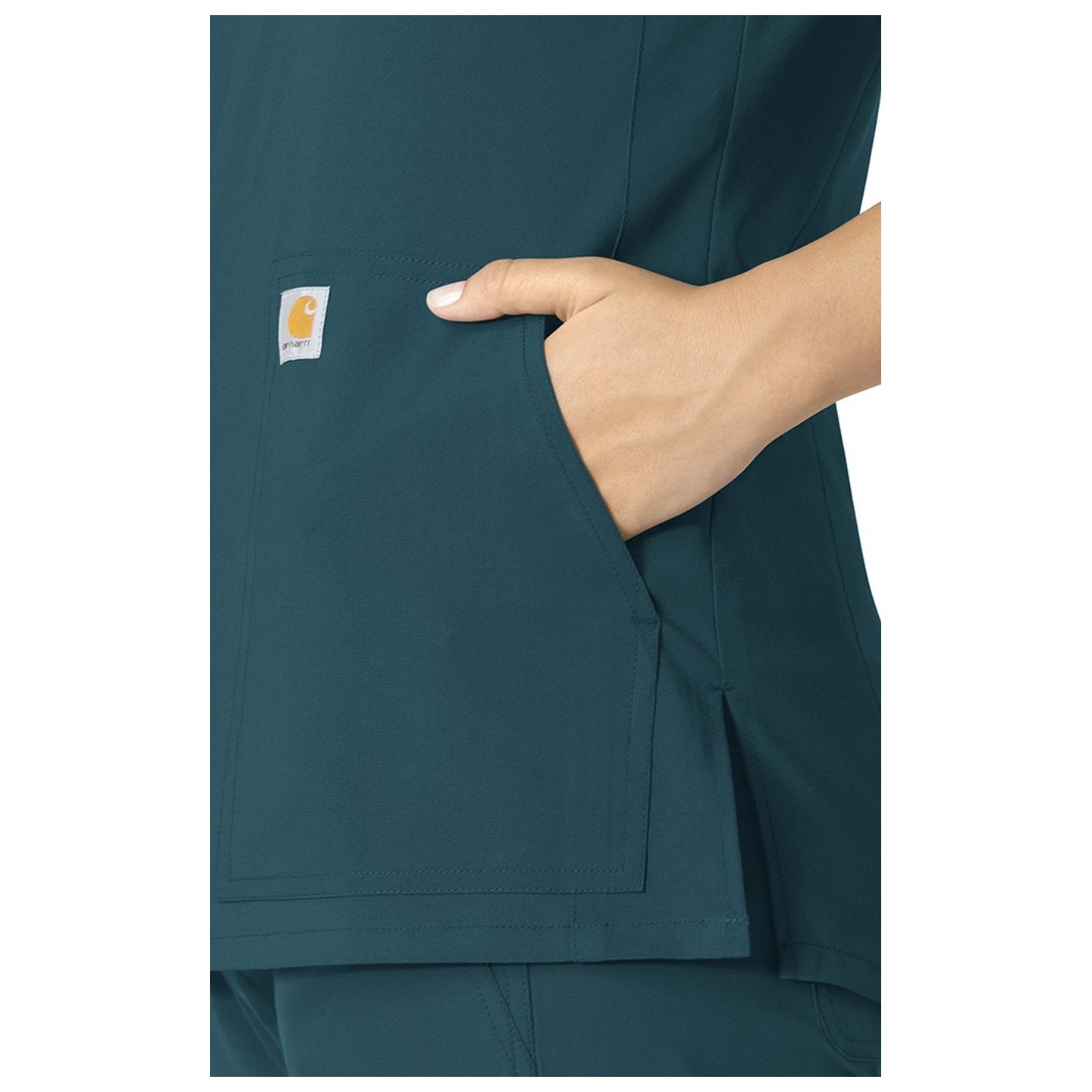 C12213 Carhartt Force Modern Fit Women's Notch Neck Tunic Scrub Top