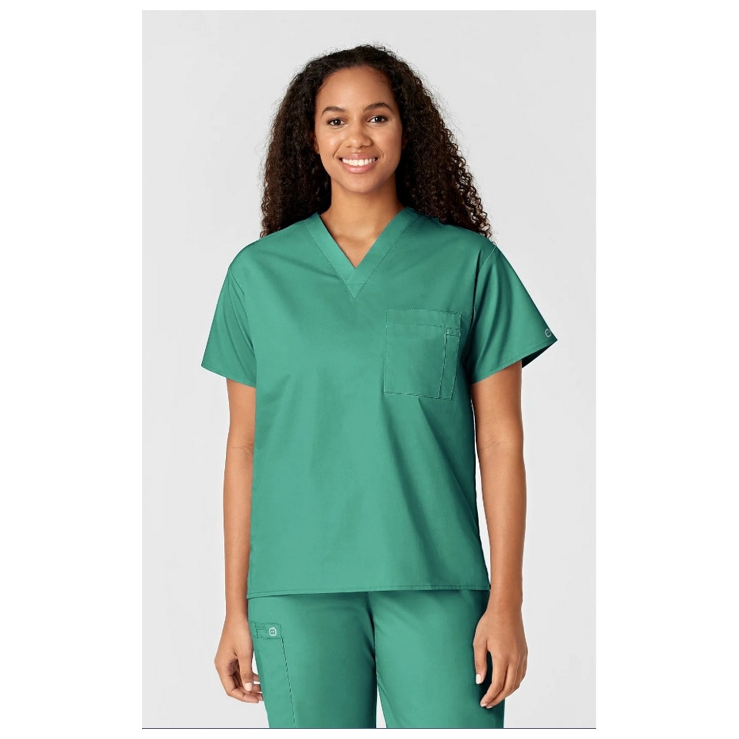 100 WonderWORK Unisex V-Neck Top with Chest Pocket