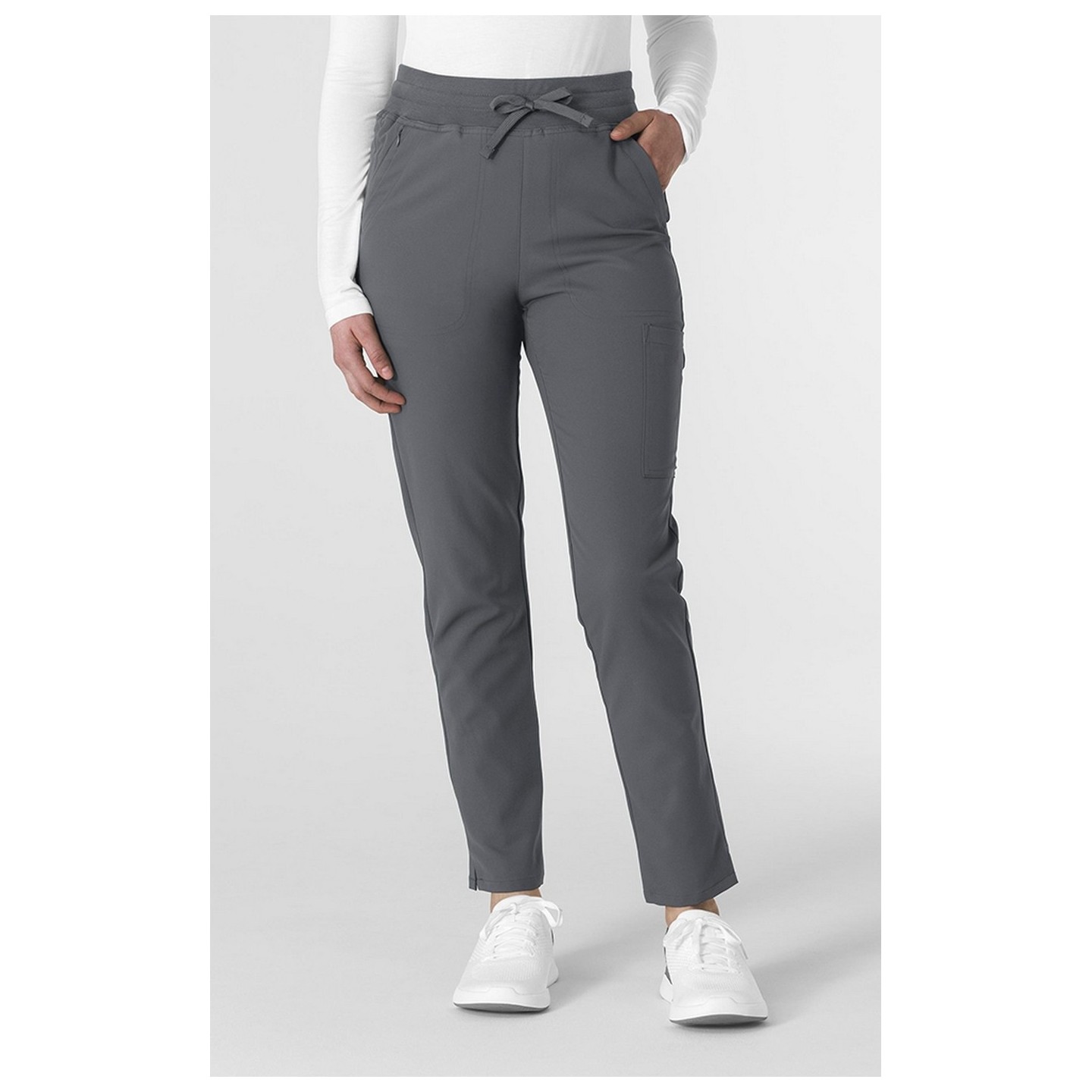 5222P Petite WonderWink Thrive Women's Cargo Straight Slim Leg Pant