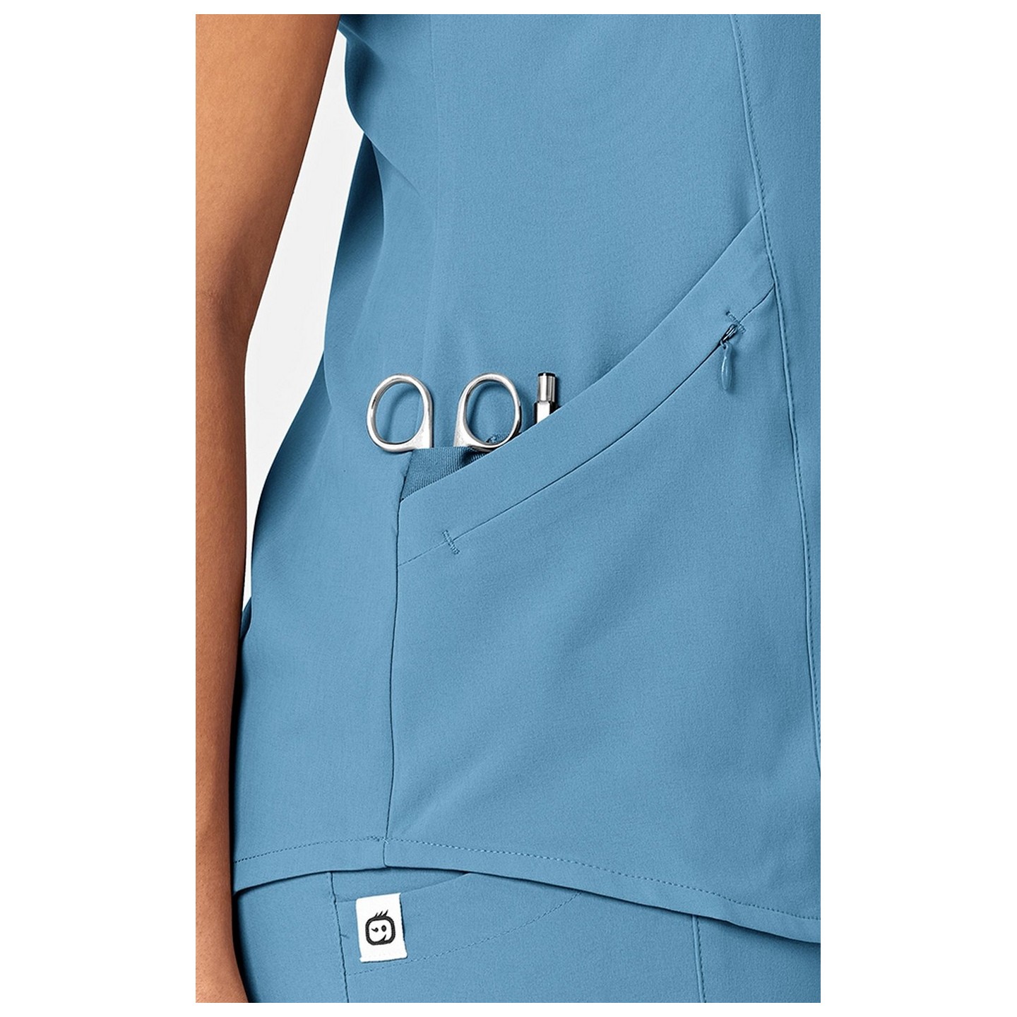 6134 WonderWink Renew Haut à col en V pour femmes