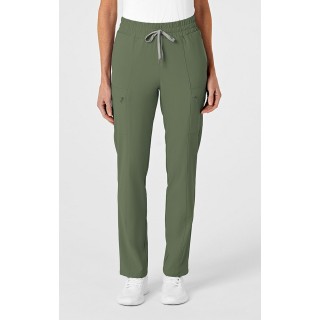 5334P Petite WonderWink Renew Pantalon de Jambe Mince a Taille Haute des Femmes