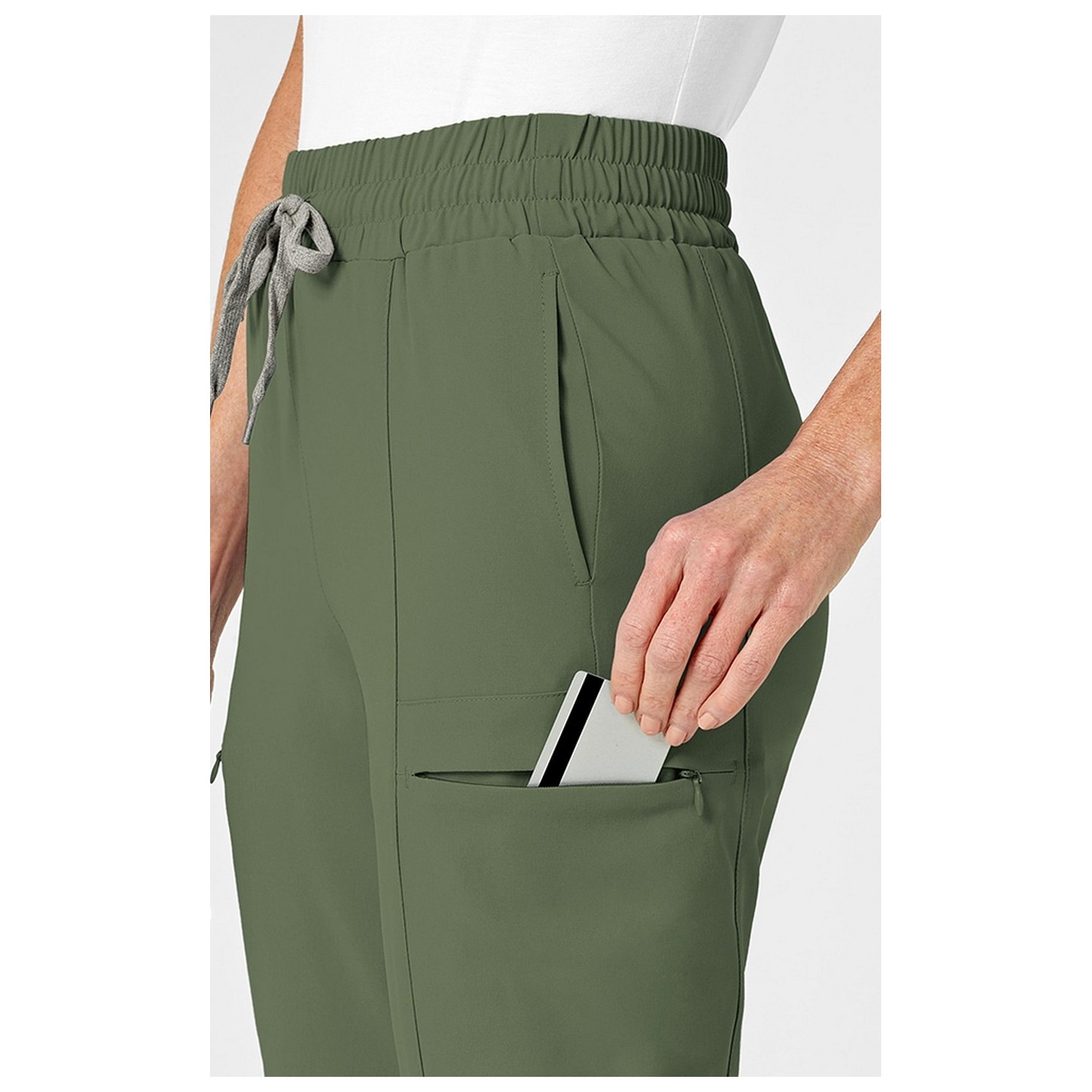 5334T Tall WonderWink Renew Pantalon de Jambe Mince a Taille Haute des Femmes