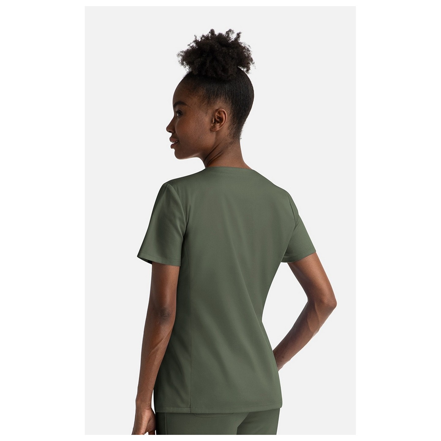 3504 Matrix Women's Notch Crew Neck Top by Maevn