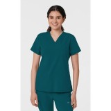 6045 W123 Women's Slim V-Neck Flex Top by Wink