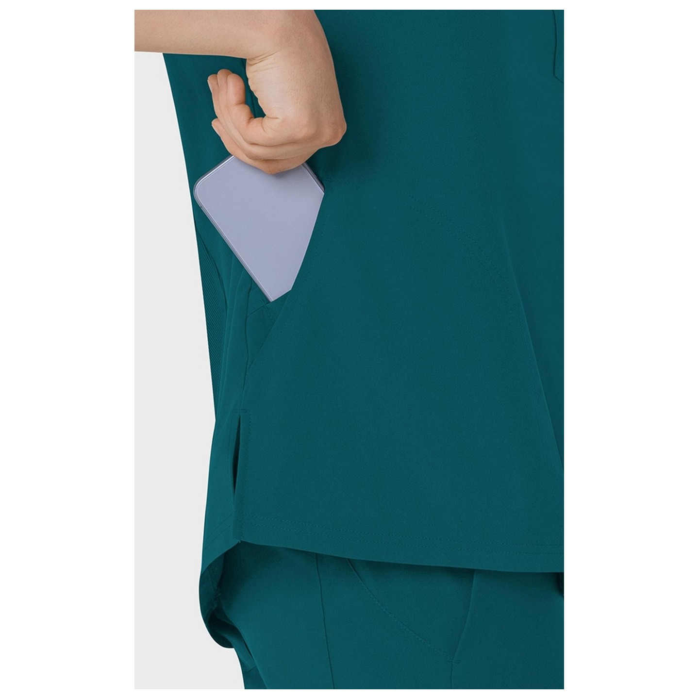 6045 W123 Women's Slim V-Neck Flex Top by Wink