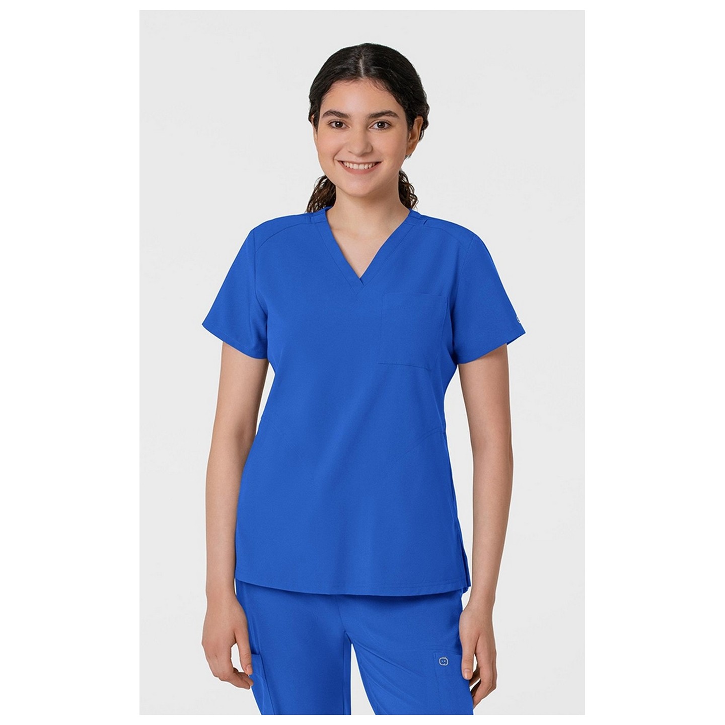 6045 W123 Women's Slim V-Neck Flex Top by Wink