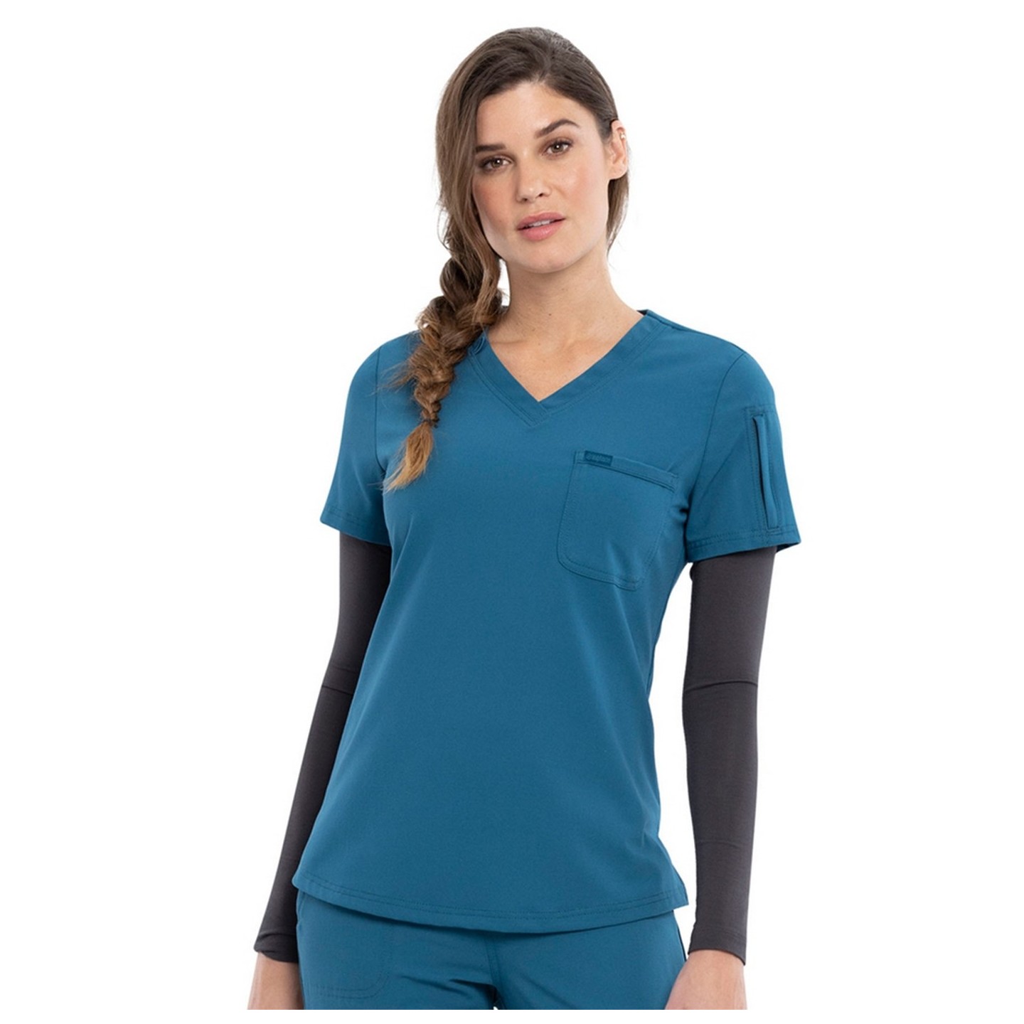 CK788A Tuckable V-Neck Top - Cherokee Euphoria