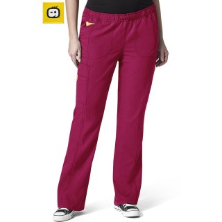 5105 WonderWink Plus Boot Cut Cargo Scrub Pants - Berry